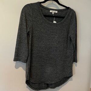 Rose & Olive Dark Gray Long Sleeve Women's Top